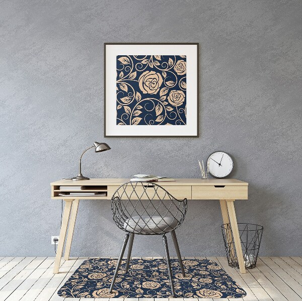 Tappeto per sedia con ruote Rose D'Oro Vintage