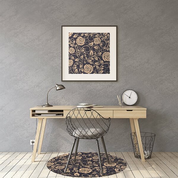 Tappeto per sedia con ruote Rose D'Oro Vintage