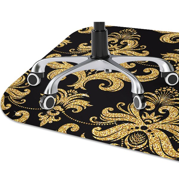 Tappeto per sedia con ruote Ornamento Dorato