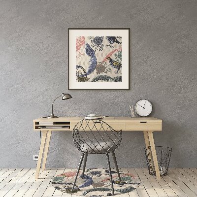 Tappeto sedia ufficio Quaglie Dipinte