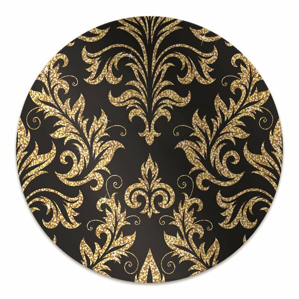 Tappeto per sedia con ruote Ornamento Dorato