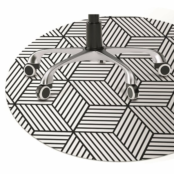 Tappeto sedia ufficio Cubi Geometrici