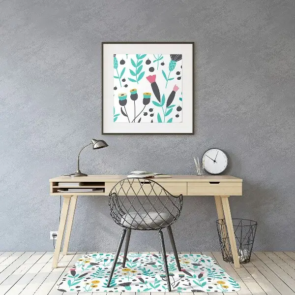 Tappeto salvapavimento Fiori Scandinavi