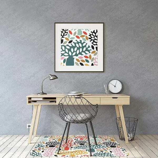 Tappeto per sedia con ruote Doodle Trees