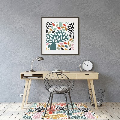 Tappeto per sedia con ruote Doodle Trees