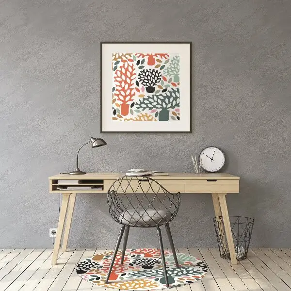 Tappeto per sedia con ruote Doodle Trees