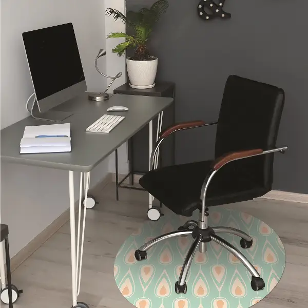 Tappeto per sedia con ruote Pattern Retrò