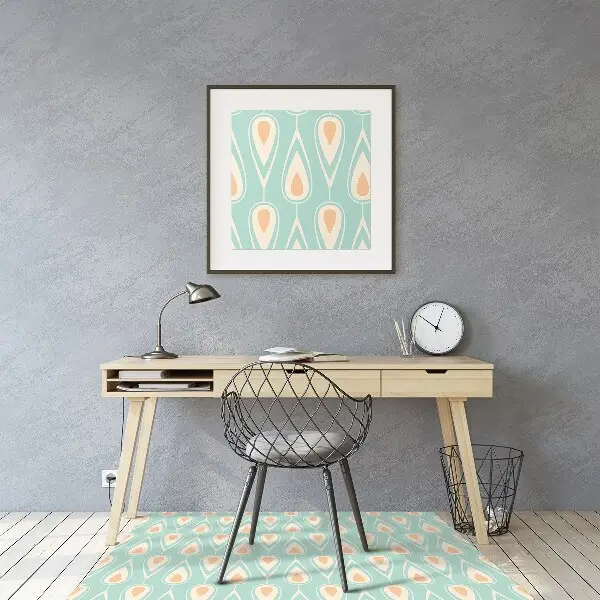 Tappeto per sedia con ruote Pattern Retrò