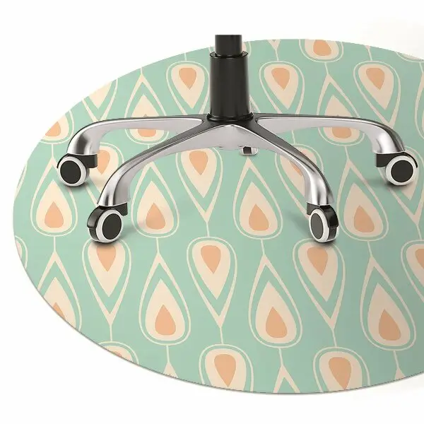 Tappeto per sedia con ruote Pattern Retrò