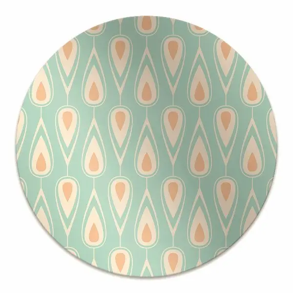 Tappeto per sedia con ruote Pattern Retrò