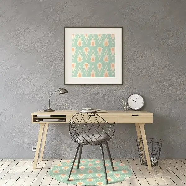 Tappeto per sedia con ruote Pattern Retrò