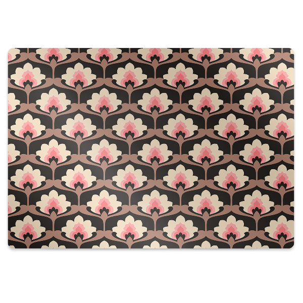 Tappeto per sedia con ruote Pattern Floreale