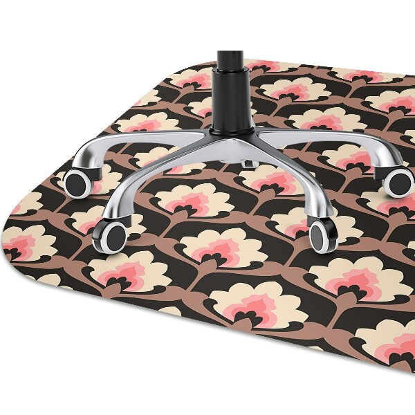 Tappeto per sedia con ruote Pattern Floreale