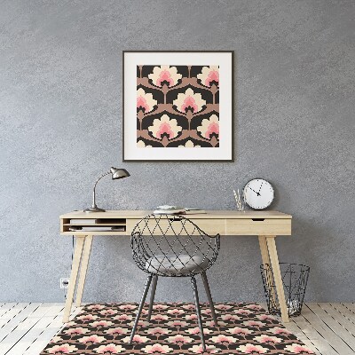 Tappeto per sedia con ruote Pattern Floreale