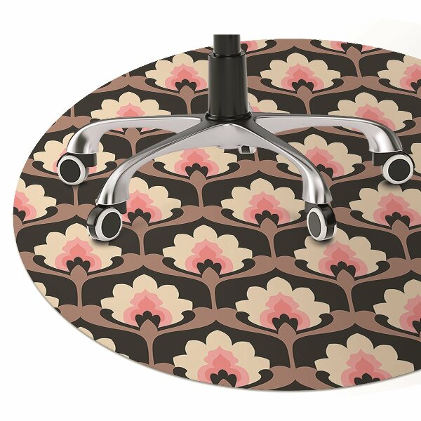 Tappeto per sedia con ruote Pattern Floreale