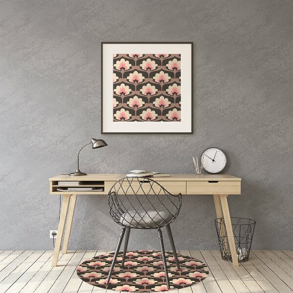 Tappeto per sedia con ruote Pattern Floreale