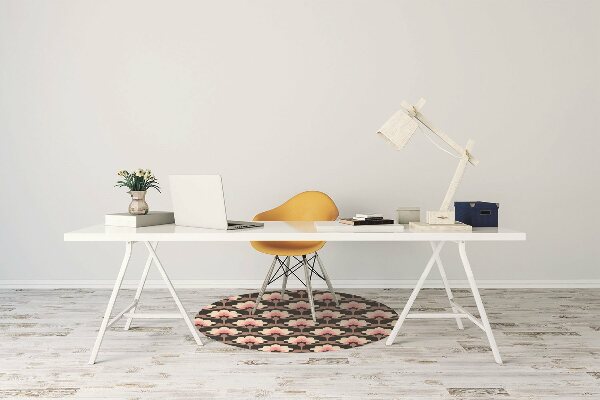 Tappeto per sedia con ruote Pattern Floreale