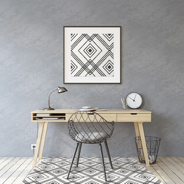 Tappeto sedia ufficio Illusione Geometrica