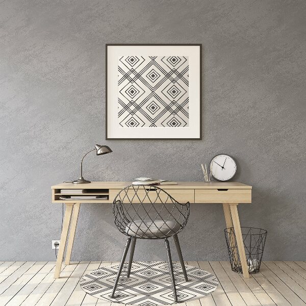 Tappeto sedia ufficio Illusione Geometrica
