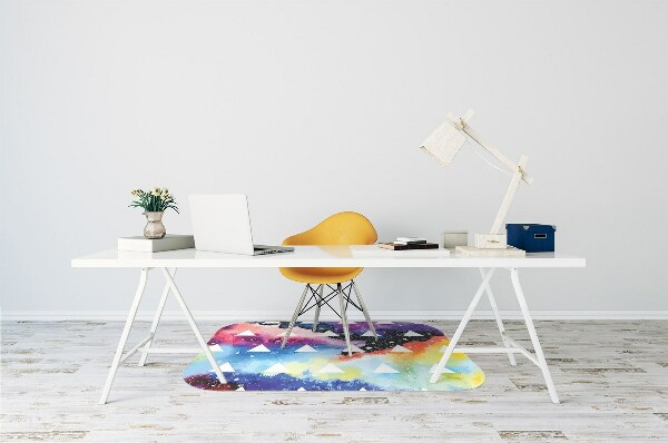 Tappeto per sedia con ruote Triangoli Spaziali