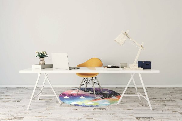 Tappeto per sedia con ruote Triangoli Spaziali