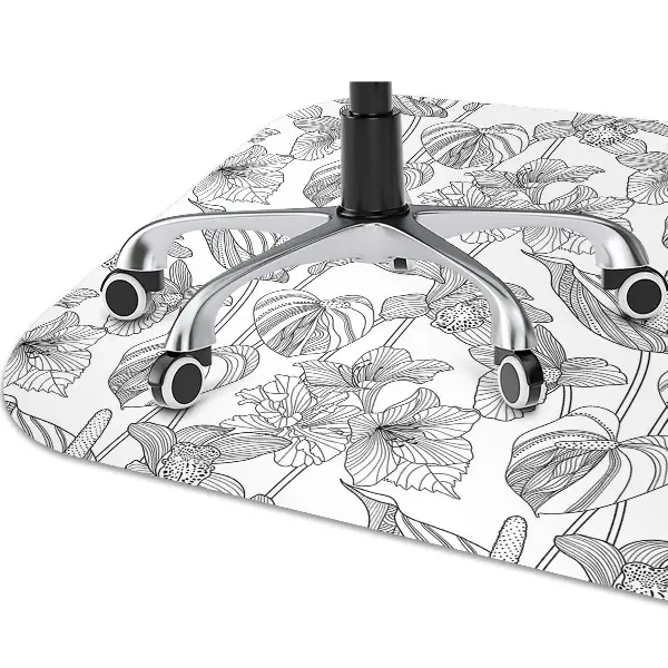 Tappeto per sedia con ruote Fiori Di Contorni