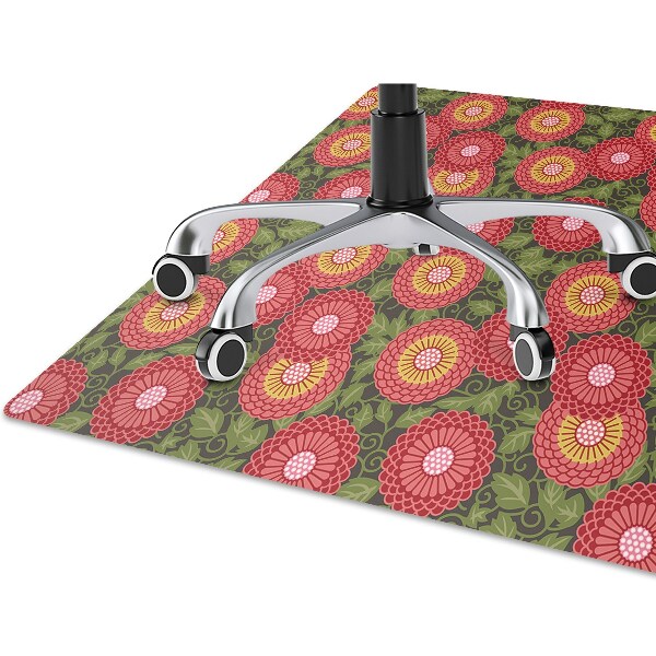 Tappeto sedia ufficio Fiori Geometrici