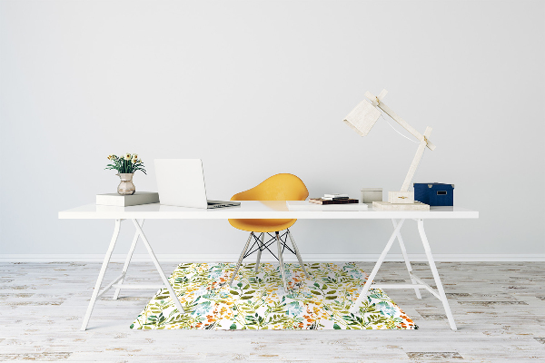 Tappeto per sedia con ruote Fiori Boho