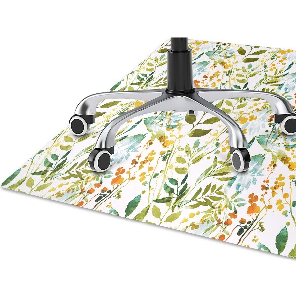 Tappeto per sedia con ruote Fiori Boho