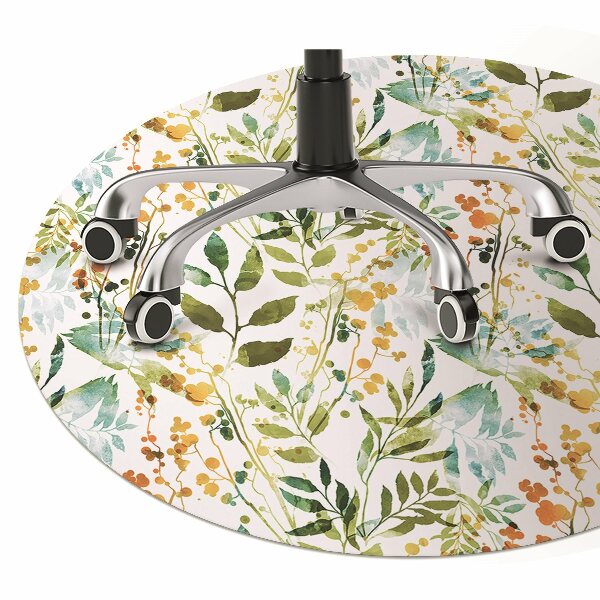 Tappeto per sedia con ruote Fiori Boho