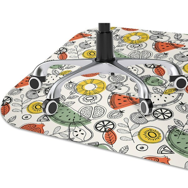 Tappeto per sedia con ruote Contorni Di Frutta