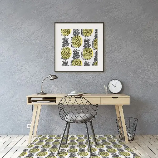 Tappeto per sedia con ruote Pattern Di Ananas