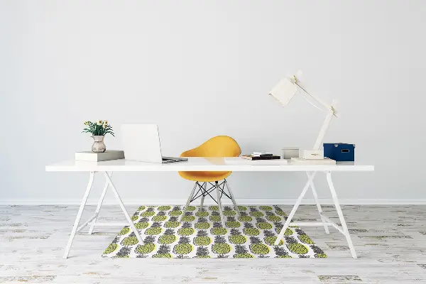 Tappeto per sedia con ruote Pattern Di Ananas