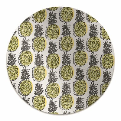 Tappeto per sedia con ruote Pattern Di Ananas