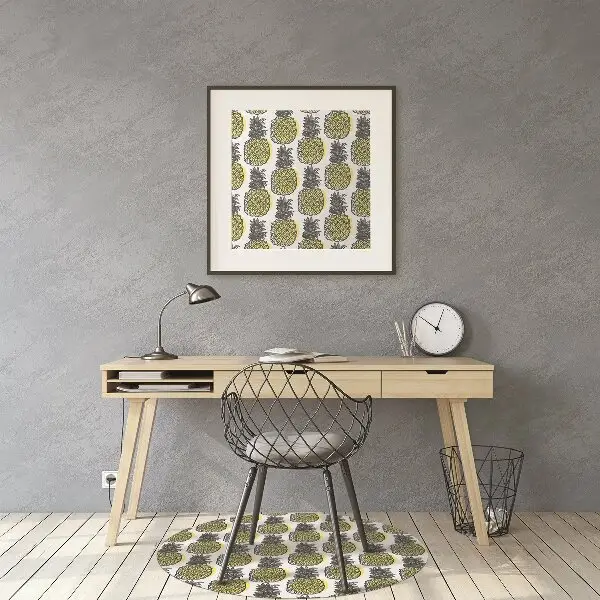 Tappeto per sedia con ruote Pattern Di Ananas