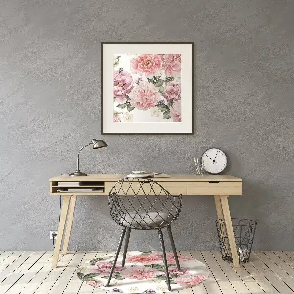 Tappeto per sedia con ruote Fiori D'Arte