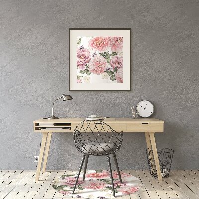 Tappeto per sedia con ruote Fiori D'Arte