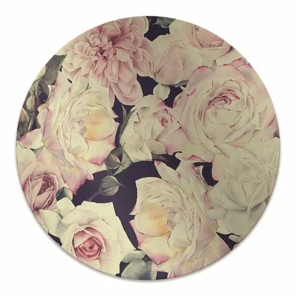 Tappeto per sedia con ruote Rose Bianche