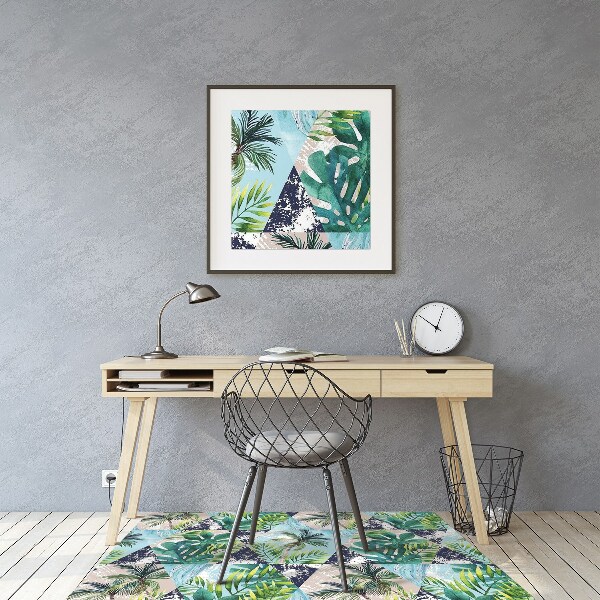 Tappeto per sedia con ruote Mosaico Tropicale