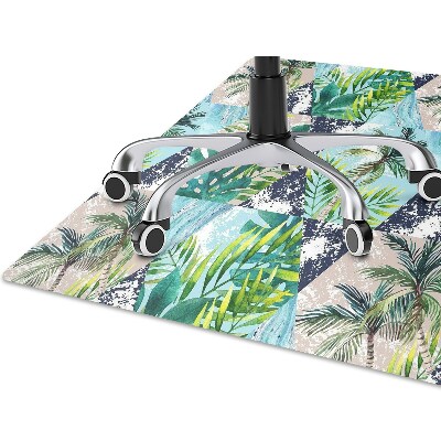 Tappeto per sedia con ruote Mosaico Tropicale