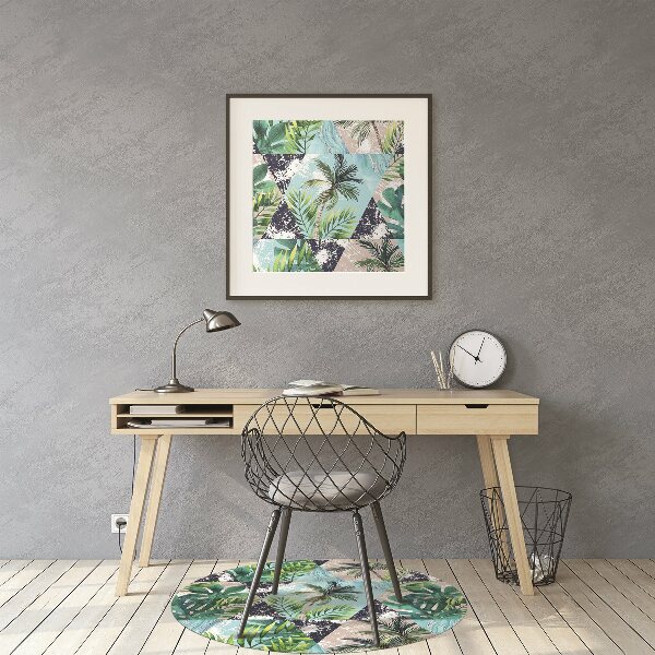 Tappeto per sedia con ruote Mosaico Tropicale