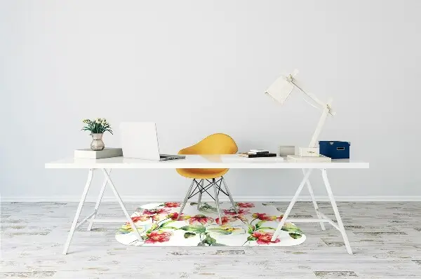 Tappeto per sedia con ruote Fiori Selvatici