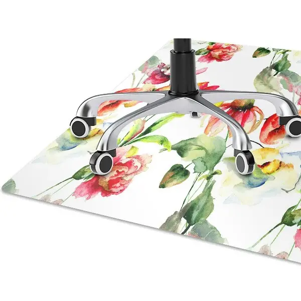 Tappeto per sedia con ruote Fiori Selvatici