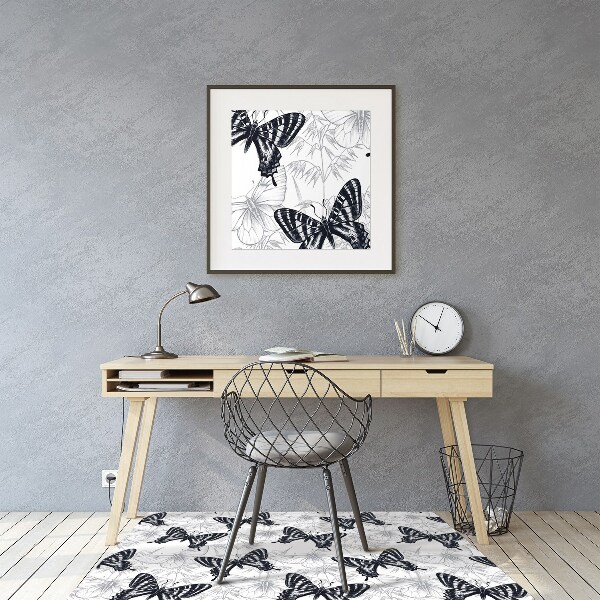 Tappeto per sedia con ruote Drawing Butterflies
