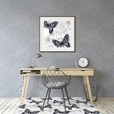 Tappeto per sedia con ruote Drawing Butterflies