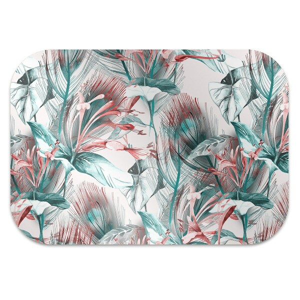 Tappeto per sedia con ruote Disegno Tropicale