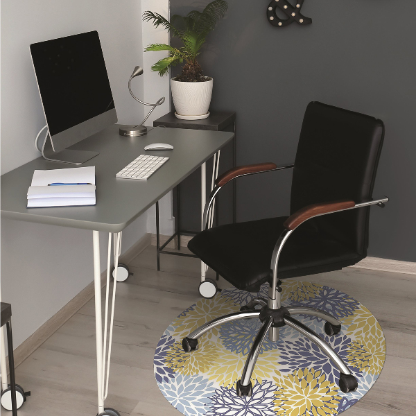 Tappeto per sedia con ruote Fiori Di Crisantemo