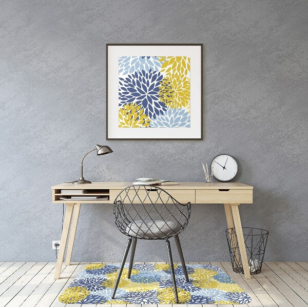 Tappeto per sedia con ruote Fiori Di Crisantemo