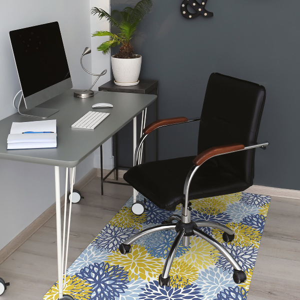 Tappeto per sedia con ruote Fiori Di Crisantemo