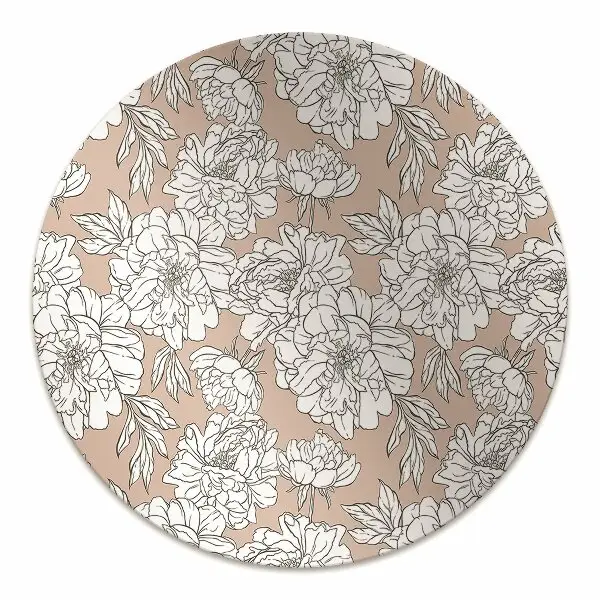 Tappeto per sedia con ruote Fiori Artistici
